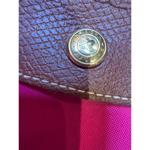 Longchamp Le Pliage Neo Tote Bag Hot Pink Nylon Leather Trim - Picture 6 of 10